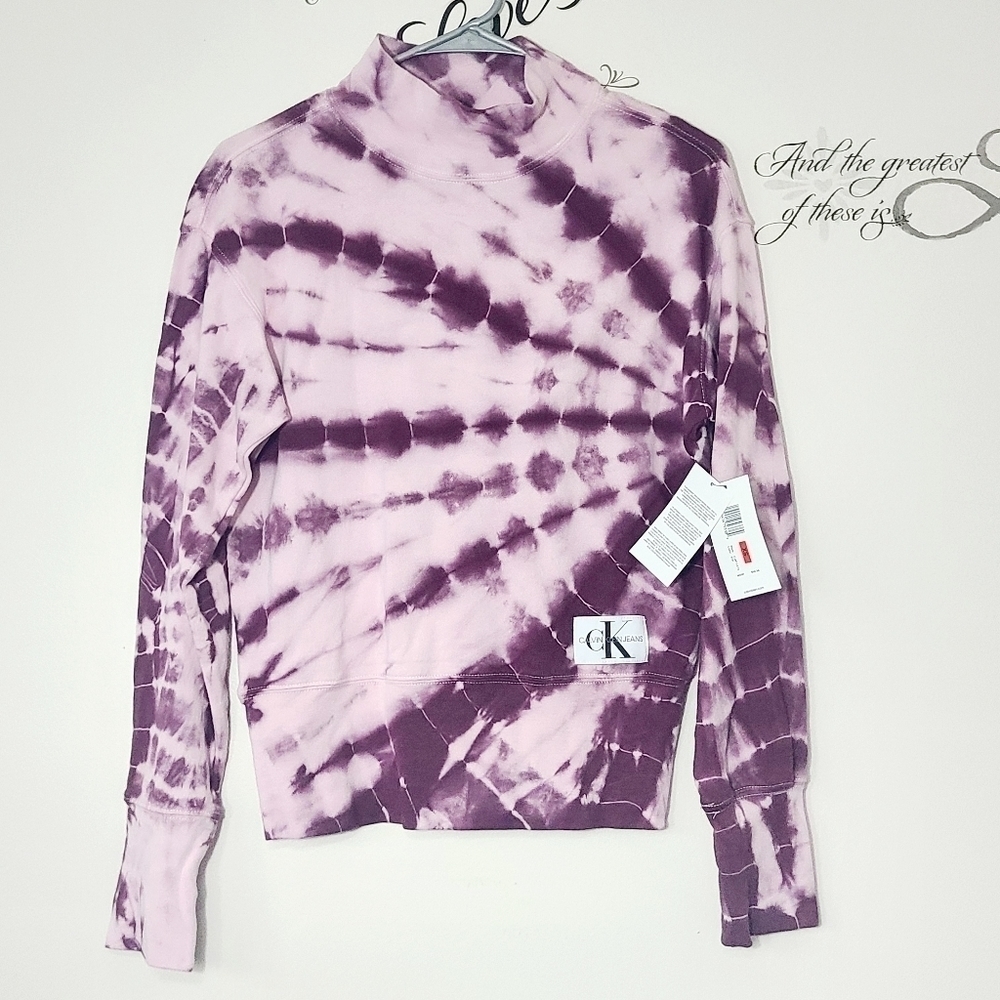 Calvin Klein Jeans Purple tie dye Sweatshirt